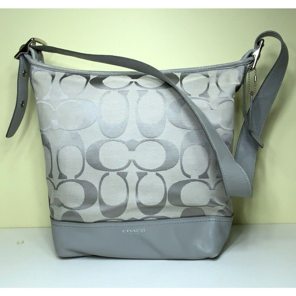 Coach Legacy Signature Crossbody Shoulder Bag Gray G1271-21149